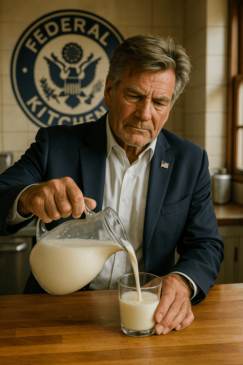 The Secretary at a federal kitchen